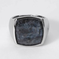 TOMWOOD/トムウッド TOM WOOD リング クッション Larvikite 100347 S925 SILVER/508334968