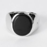 TOMWOOD/トムウッド TOM WOOD リング オーバル Black onyx 100807M S925/R74IEMBO01S925 SILVER/508334984