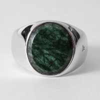 TOMWOOD/トムウッド TOM WOOD リング オーバル Green Marbel 100826M S925/R74IEGMB01S925 SILVER/508334985