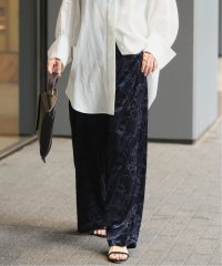 VERMEIL par iena/《予約》SHEER VELOUR PRINT EASY パンツ/508335099