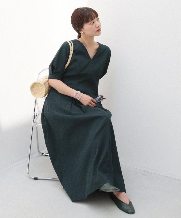 IENA B. サッカーVネックワンピース 追加》B. サッカーVネックワンピース(508335101) | イエナ(IENA
