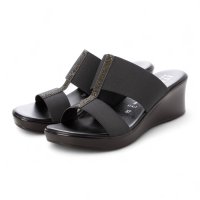 ITALIAN SHOEMAKERS/イタリアンシューメーカーズ ITALIAN SHOEMAKERS 厚底ラインストーンエラスティックサンダル/508335657