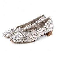 APOM/アポム APOM レザーメッシュパンプス30/508335876