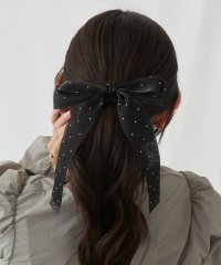 MAGASIN DE MODE Chou Chou/マガジンデモードシュシュ MAGASIN DE MODE Chou Chou ヘアゴム ダブル リボン オーガンジー ドット シアー シマー ロング ヘアポニー/508335888