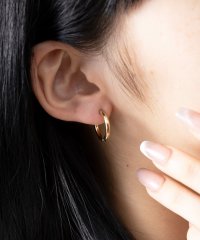 MAISON BREEZE/メゾンブリーズ MAISON BREEZE ピアス ステンレス 細幅 丸甲 直径1.3cm ミニ シンプル ワンタッチ フープピアス OSWY/508335898