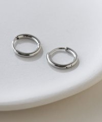 MAISON BREEZE/メゾンブリーズ MAISON BREEZE ピアス ステンレス 細幅 丸甲 直径1.1cm ミニ シンプル ワンタッチ フープピアス OSWY/508335905