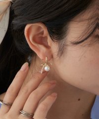 MAGASIN DE MODE Chou Chou/マガジンデモードシュシュ MAGASIN DE MODE Chou Chou ピアス ニッケルフリー メタル パール リボン フープピアス OSWY/508335906