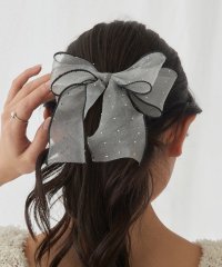 MAGASIN DE MODE Chou Chou/マガジンデモードシュシュ MAGASIN DE MODE Chou Chou ヘアカフ ダブル リボン シアー ドット パイピング ヘアポニー ポニーフック O/508335916