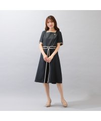 Rose Tiara(L SIZE)/【美シルエットワンピ】【接触冷感/防シワ】パイピングリボンワンピース/508336009