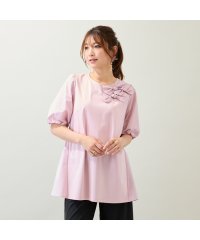 Rose Tiara(L SIZE)/【接触冷感/UVカット/手洗いOK】バックギャザー切替カットソー/508336019