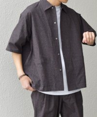 SHIPS any MEN/SHIPS any:〈撥水/軽量/ストレッチ〉SOLOTEX(R) シアサッカー キャンプポケット シャツ(セットアップ対応)25SS◆◆/508336132