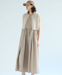NIJYUSANKU（LARGE SIZE）/【洗える】ニットレイヤード ワンピース/508336151