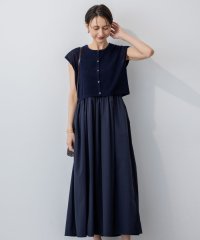 NIJYUSANKU（LARGE SIZE）/【洗える】ニットレイヤード ワンピース/508336151