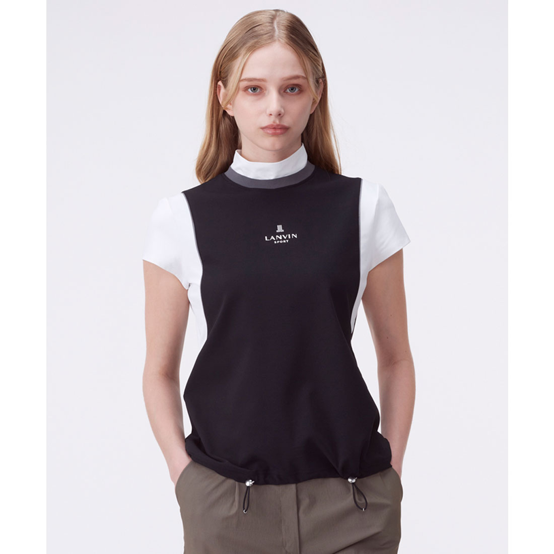 ランバン スポール LANVIN SPORT モックネック半袖シャツ