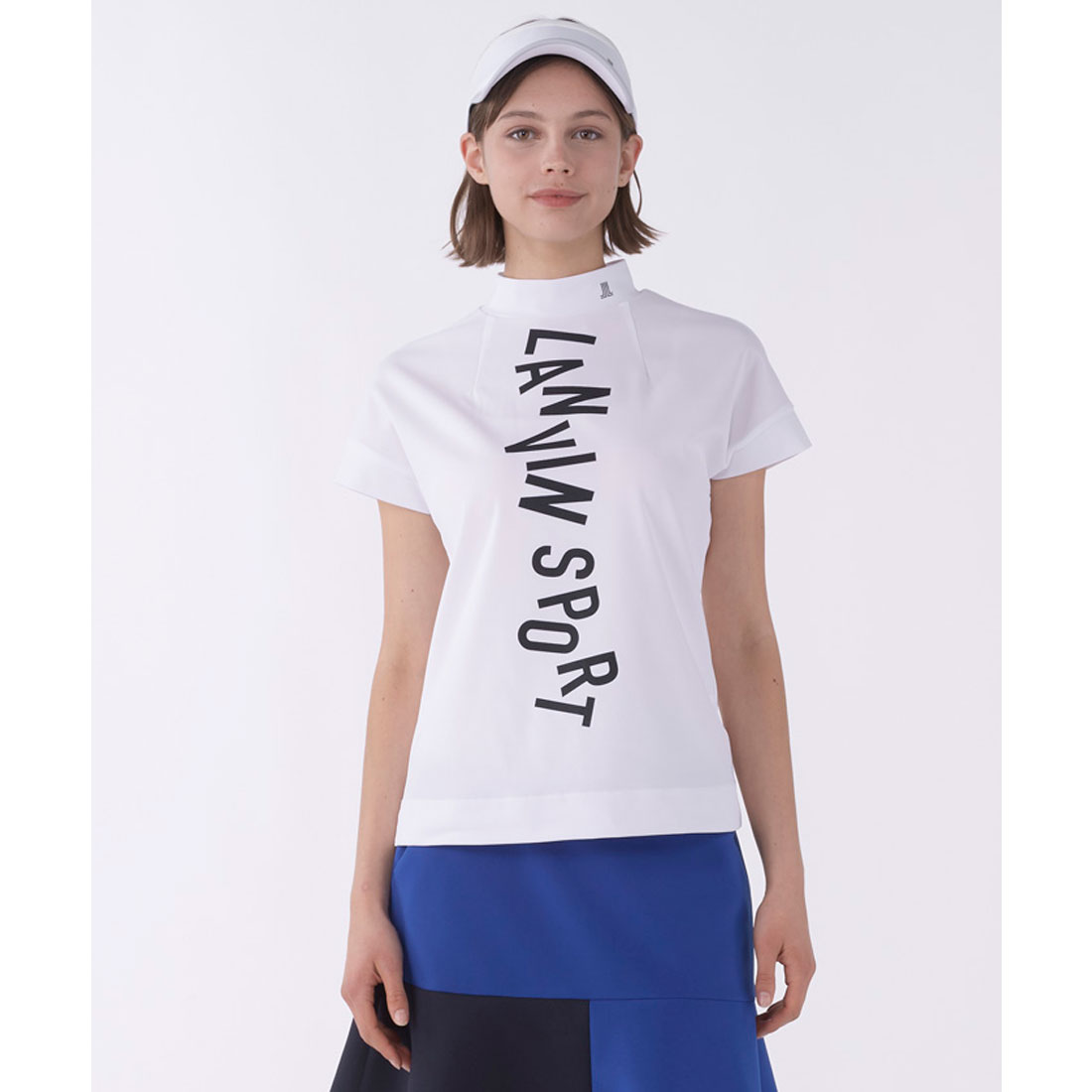 ランバン スポール LANVIN SPORT ロゴプリントボトルネック半袖