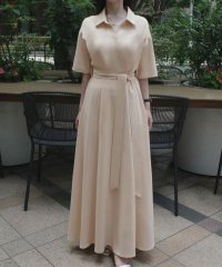 JUNOAH/ジュノア JUNOAH ウエストマークカシュクールワンピース/508336603