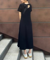 JUNOAH/ジュノア JUNOAH オーガンジーバックリボンリブカットワンピース/508336605
