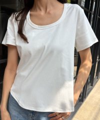 LOWO/ロワ LOWO 綿混コンパクトシンプルTシャツ カットソー/508336679