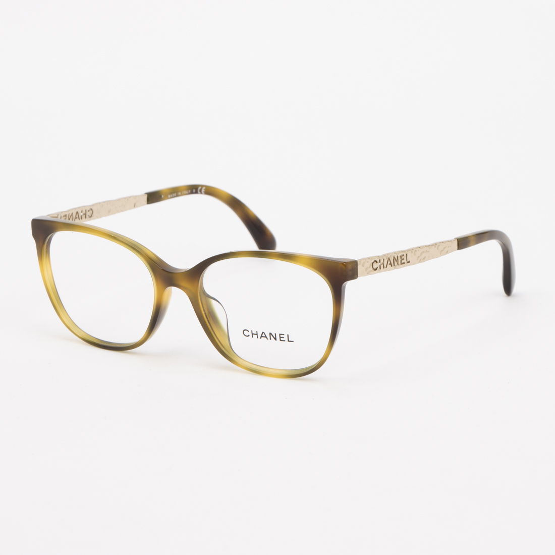 CHANEL シャネル メガネ 茶系 紫系 3130-B c 1022 薔薇｜Yahoo