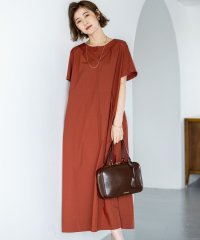 NIJYUSANKU（LARGE SIZE）/【一部店舗限定/UVケア/洗える】タイプライター サック風 ワンピース/508338161