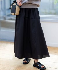 NIJYUSANKU（LARGE SIZE）/【接触冷感/撥水加工】ストレッチブロード ギャザースカート/508338169