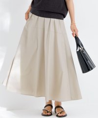NIJYUSANKU（LARGE SIZE）/【接触冷感/撥水加工】ストレッチブロード ギャザースカート/508338169