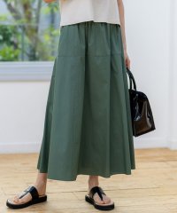 NIJYUSANKU（LARGE SIZE）/【接触冷感/撥水加工】ストレッチブロード ギャザースカート/508338169
