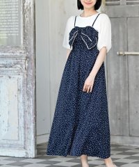 rps/ドットプリントＢＩＧリボンキャミワンピース/508284509