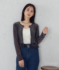 COMME CA ISM /シアーベロア カーディガン/508287229