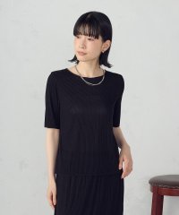 COMME CA ISM /ジャカードプリーツ ベーシックＴシャツ / セットアップ対応/508287239