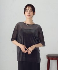 COMME CA ISM /シアーベロア Tシャツ/508287242