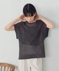 COMME CA ISM /【ウォッシャブル】ロゴメッシュ ニットベスト/508287243