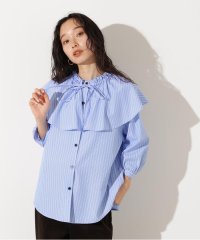 N Natural Beauty Basic/ラッフルカラーストライプブラウス/508287517