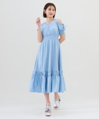 REDYAZEL/シャーリングオープンショルダーワンピース/508338491