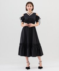 REDYAZEL/シャーリングオープンショルダーワンピース/508338491