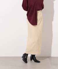 N Natural Beauty Basic/フリンジニットスカート/508338516