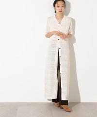 N Natural Beauty Basic/透かし編みポロニットワンピース/508338521