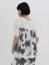 LASUD/ラシュッド LASUD バックチュールフラワープリントカットソー/508338611