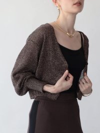 Aga/アーガ Aga 甘編みラメニットカーディガン/508338634