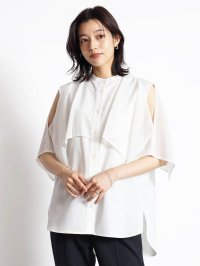 FENNEL/フェンネル FENNEL シアーケープ2wayブラウス/508338648