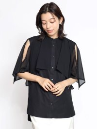 FENNEL/フェンネル FENNEL シアーケープ2wayブラウス/508338648