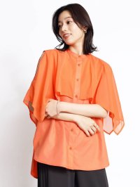 FENNEL/フェンネル FENNEL シアーケープ2wayブラウス/508338648