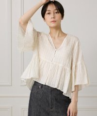 I.T.'S. international/イッツインターナショナル I.T.'S. international シアーチェックペプラムブラウス/508338661
