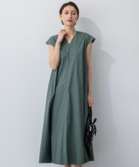 NIJYUSANKU（LARGE SIZE）/【接触冷感/撥水加工/洗える】ストレッチブロード Vネックワンピース/508339965