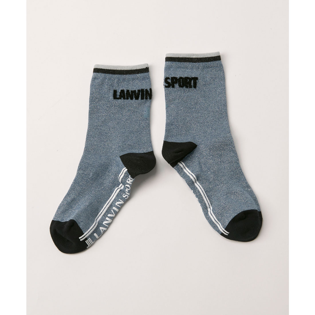 ランバン スポール LANVIN SPORT ミドル丈ラメソックス【返品