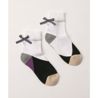 LANVIN SPORT/ランバン スポール LANVIN SPORT リボン付きミドル丈ソックス【返品不可商品】/508340028