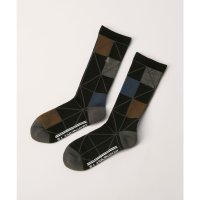 LANVIN SPORT/ランバン スポール LANVIN SPORT レギュラー丈幾何学柄ソックス【抗菌防臭】【返品不可商品】/508340033