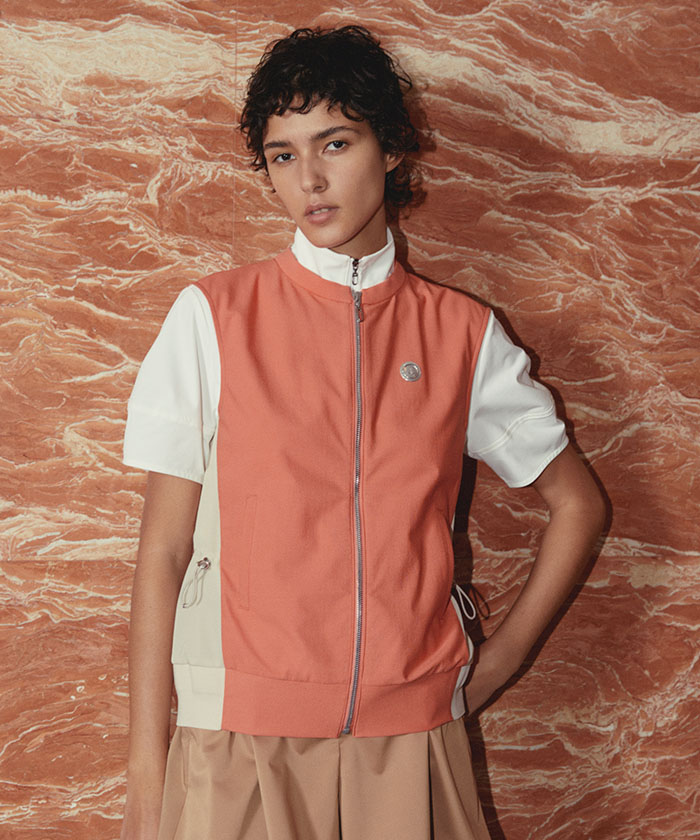 品数豊富！ ランバン スポール LANVIN SPORT クルーネックアウターベスト レディースウェア