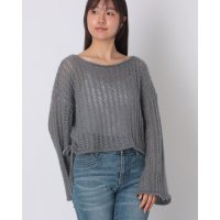 epimi e'pimmy/エピミエピミー epimi e'pimmy 【ハンドウォッシャブル】サイドドロストメッシュニット/506935336