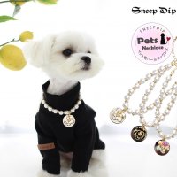 SneepDip/スニープディップ SneepDip 【p08】フラワーパールネックレス（ペット用）【返品不可商品】/508337042